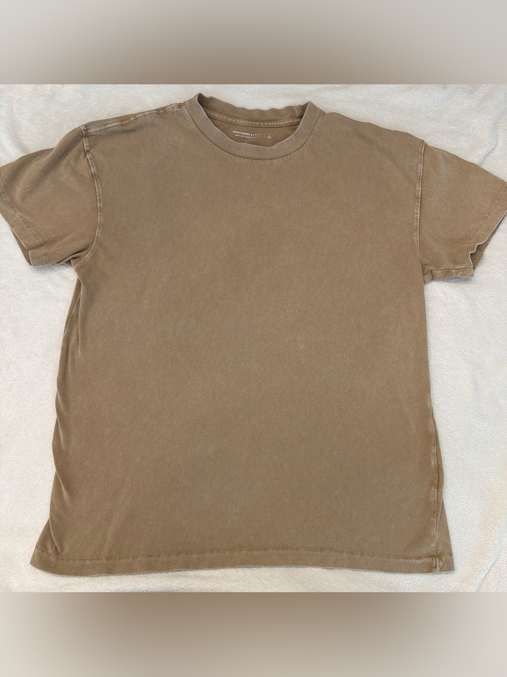 Abercrombie & Fitch faded brown crewneck short sleeve tee